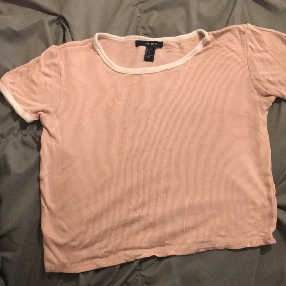 Pink ringer tee